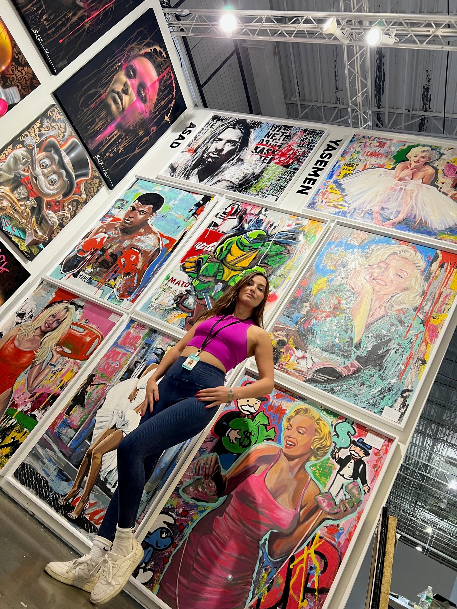 yasemen asad at miami art basel 2022